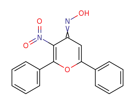 3-nitro-2,6-diphenyl-4H-pyran-4-one oxime