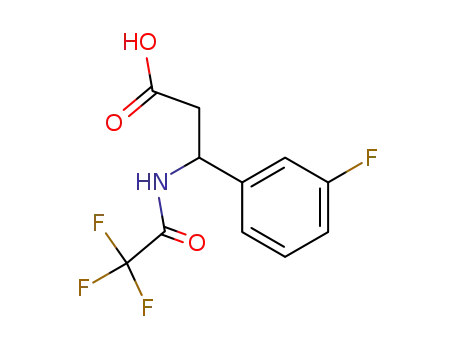 3-(3-FLUOROPHENYL)-3-[(2,2,2-TRIFLUOROACETYL)AMINO]PROPANOIC ACID