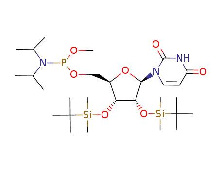 2',3'-bis-O-(tert-butyldimethylsilyl)uridine 5'-O-(methyl N,N-diisopropylphosphoramidite)