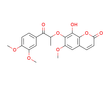 2H-1-Benzopyran-2-one,
7-[2-(3,4-dimethoxyphenyl)-1-methyl-2-oxoethoxy]-8-hydroxy-6-methoxy-