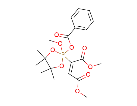 (E)-2-(2-Benzoyloxy-2-methoxy-4,4,5,5-tetramethyl-2λ<sup>5</sup>-[1,3,2]dioxaphospholan-2-yl)-but-2-enedioic acid dimethyl ester
