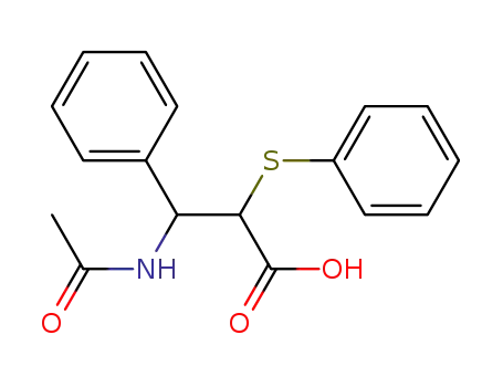 Benzenepropanoic acid, b-(acetylamino)-a-(phenylthio)-