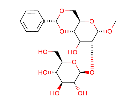 (2S,3R,4S,5S,6R)-2-((2R,4aR,6S,7R,8aS)-8-Hydroxy-6-methoxy-2-phenyl-hexahydro-pyrano[3,2-d][1,3]dioxin-7-yloxy)-6-hydroxymethyl-tetrahydro-pyran-3,4,5-triol