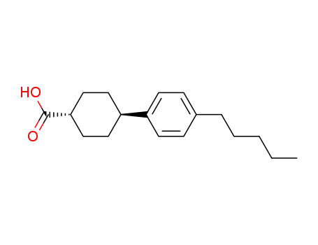 Cyclohexanecarboxylic acid, 4-(4-pentylphenyl)-, trans-