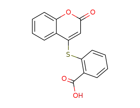 Benzoic acid, 2-[(2-oxo-2H-1-benzopyran-4-yl)thio]-