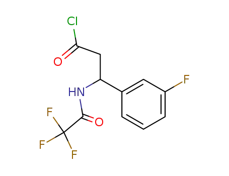 3-(3-Fluoro-phenyl)-3-(2,2,2-trifluoro-acetylamino)-propionyl chloride