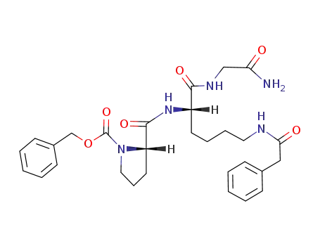 Molecular Structure of 80442-89-3 (N<sup>α</sup>-benzyloxycarbonyl-L-prolyl-N<sup>ε</sup>-phenylacetyl-L-lysyl-glycine amide)
