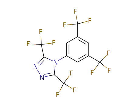 3,5-bis(trifluoromethyl)-4-<3',5'-bis(trifluoromethyl)phenyl>-4H-1,2,4-triazole