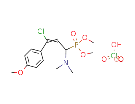 [(E)-3-Chloro-1-dimethylamino-3-(4-methoxy-phenyl)-allyl]-phosphonic acid dimethyl ester; compound with perchloric acid