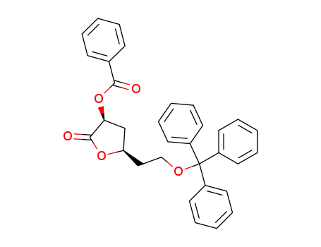 2-O-benzoyl-3,5-dideoxy-6-O-trityl-D,L-threo-hexono-1,4-lactone