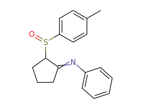 Phenyl-[2-(toluene-4-sulfinyl)-cyclopent-(E)-ylidene]-amine