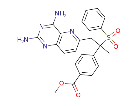 Benzoic acid,
4-[2-(2,4-diaminopyrido[3,2-d]pyrimidin-6-yl)-1-methyl-1-(phenylsulfonyl)
ethyl]-, methyl ester