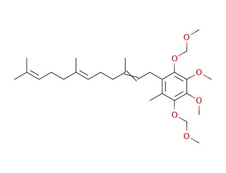 1,2-Dimethoxy-3,6-bis-methoxymethoxy-4-methyl-5-((2E,6E)-3,7,11-trimethyl-dodeca-2,6,10-trienyl)-benzene