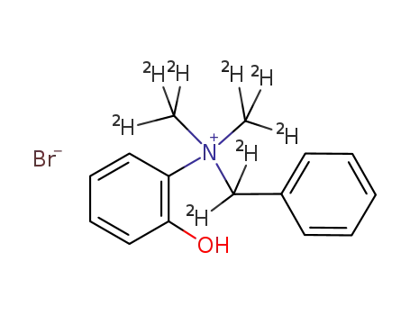 Molecular Structure of 50742-90-0 (2-hydroxy-N-(<αα-2H2>benzyl)-NN-di(<2H3>methyl)anilinium bromide)