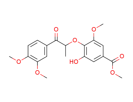 4-[2-(3,4-Dimethoxy-phenyl)-1-methyl-2-oxo-ethoxy]-3-hydroxy-5-methoxy-benzoic acid methyl ester