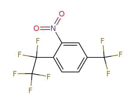 Molecular Structure of 133391-56-7 (4-Pentafluoroethyl-3-nitro-benzotrifluoride)