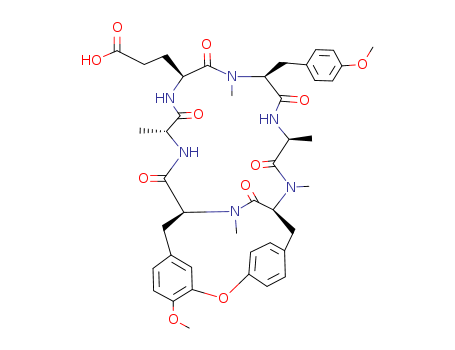 (2S)-N-[(E,2S,4S,7S)-7-[[(2R)-2-aminopropanoyl]amino]-4-formyl-5-(3-hydroxy-4-methoxyphenyl)-2-[[(Z)-3-(4-methoxyphenyl)-2-(methylamino)prop-2-enoyl]amino]-3,6,10-trioxodec-8-en-4-yl]-3-(4-hydroxyphen
