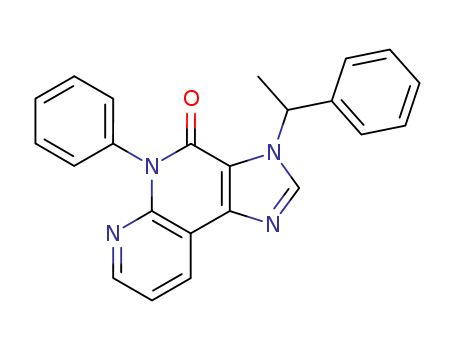 4H-Imidazo[4,5-c][1,8]naphthyridin-4-one,3,5-dihydro-5-phenyl-3-(1-phenylethyl)-