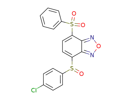 4-Benzenesulfonyl-7-(4-chloro-benzenesulfinyl)-benzo[1,2,5]oxadiazole