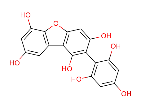 1,3,6,8-Dibenzofurantetrol, 2-(2,4,6-trihydroxyphenyl)-