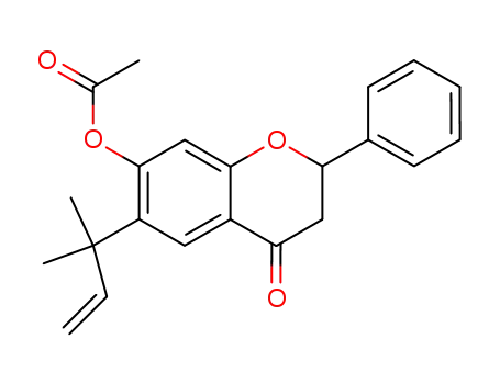 7-acetoxy-5-(α,α-dimethylallyl)flavanone