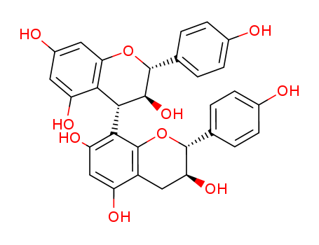 [4,8'-Bi-2H-1-benzopyran]-3,3',5,5',7,7'-hexol,3,3',4,4'-tetrahydro-2,2'-bis(4-hydroxyphenyl)-, (2R,2'R,3S,3'S,4S)-