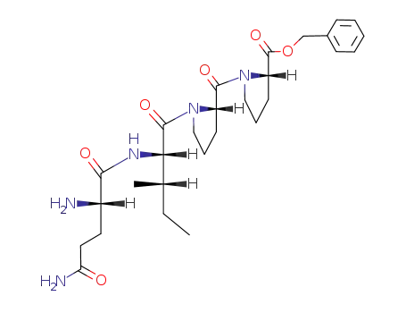 L-Proline, 1-[1-(N-L-glutaminyl-L-isoleucyl)-L-prolyl]-, phenylmethyl ester