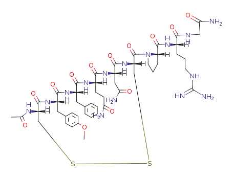 Molecular Structure of 73609-49-1 (vasopressin, N-acetyl-O-methyl-Tyr(2)-Arg(8)-)