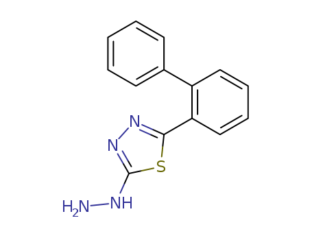 Molecular Structure of 104070-56-6 (1,3,4-Thiadiazol-2(3H)-one, 5-[1,1'-biphenyl]-2-yl-, hydrazone)