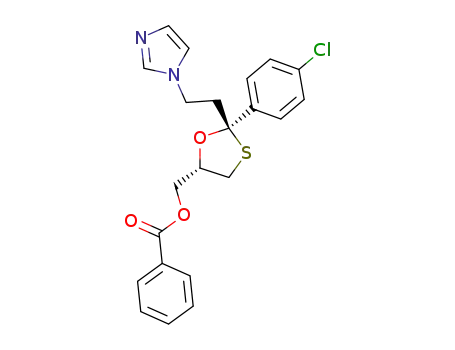 Benzoic acid (2S,5S)-2-(4-chloro-phenyl)-2-(2-imidazol-1-yl-ethyl)-[1,3]oxathiolan-5-ylmethyl ester