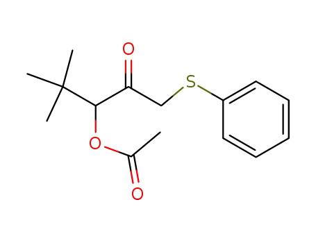 2-Pentanone, 3-(acetyloxy)-4,4-dimethyl-1-(phenylthio)-
