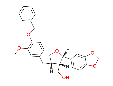 [(2S,3S,4S)-2-Benzo[1,3]dioxol-5-yl-4-(4-benzyloxy-3-methoxy-benzyl)-tetrahydro-furan-3-yl]-methanol