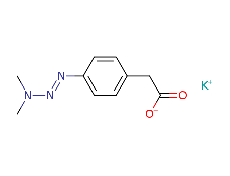 Benzeneacetic acid, 4-(3,3-dimethyl-1-triazenyl)-, potassium salt
