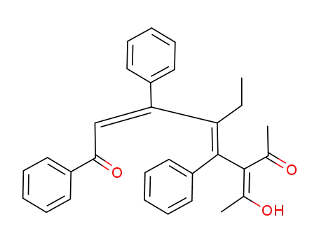 6-Acetyl-4-ethyl-7-hydroxy-1,3,5-triphenyl-octa-2,4,6-trien-1-on