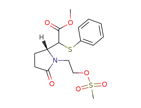 [(R)-1-(2-Methanesulfonyloxy-ethyl)-5-oxo-pyrrolidin-2-yl]-phenylsulfanyl-acetic acid methyl ester