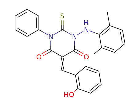 1-(2,6-Dimethyl-phenylamino)-5-[1-(2-hydroxy-phenyl)-meth-(Z)-ylidene]-3-phenyl-2-thioxo-dihydro-pyrimidine-4,6-dione