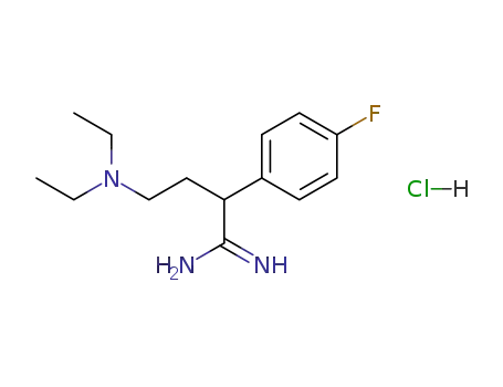 4-Diethylamino-2-(4-fluoro-phenyl)-butyramidine; hydrochloride