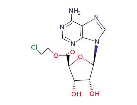Molecular Structure of 41110-82-1 (adenosine-5'-carboxylic acid 2-chloroethyl ester)