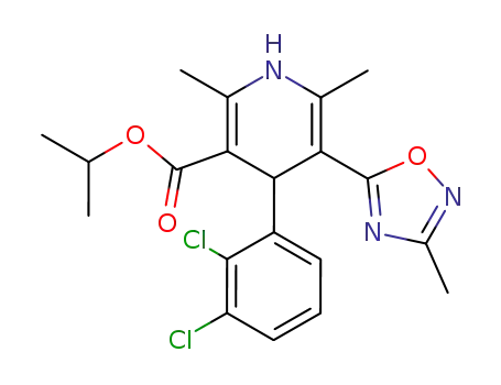 isopropyl-1,4-dihydro-2,6-dimethyl-4-(2,3-dichlorophenyl)-5-(3-methyl-1,2,4-oxadiazol-5-yl)-pyridine-3-carboxylate
