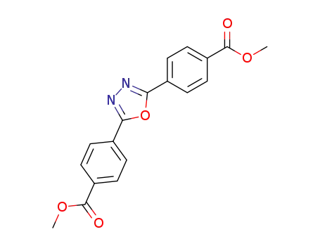 Molecular Structure of 7531-07-9 (Benzoic acid, 4,4'-(1,3,4-oxadiazole-2,5-diyl)bis-, dimethyl ester)