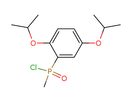 Molecular Structure of 90420-89-6 (Phosphinic chloride, [2,5-bis(1-methylethoxy)phenyl]methyl-)