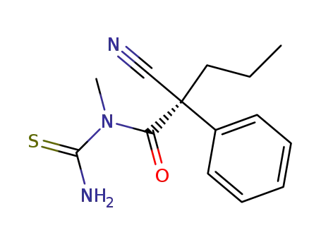 1-((R)-2-Cyano-2-phenyl-pentanoyl)-1-methyl-thiourea
