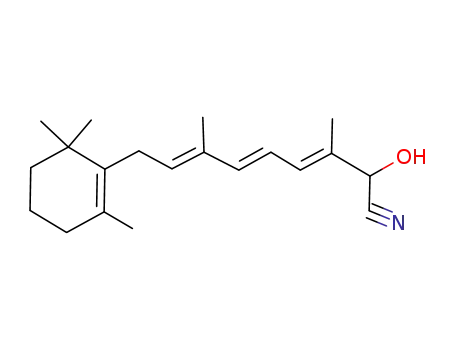 14-hydroxy-9,13-dimethyl-7-(1,1,5-trimethyl-5-cyclohexen-6-yl)-8,10,12-nonatriene-15-nitrile
