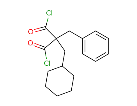 2-Benzyl-2-cyclohexylmethyl-propanedioyl dichloride