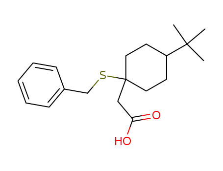 4-tert-butyl-1-<(phenylmethyl)thio>cyclohexaneacetic acid