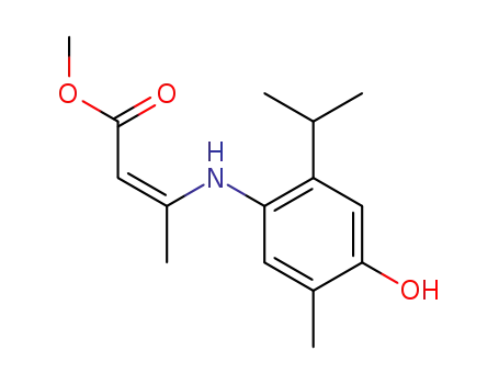 (Z)-3-(4-Hydroxy-2-isopropyl-5-methyl-phenylamino)-but-2-enoic acid methyl ester