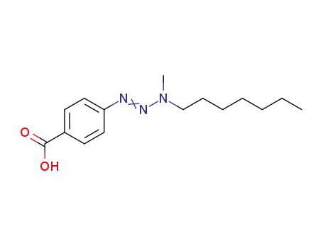 Benzoic acid, 4-(3-heptyl-3-methyl-1-triazenyl)-