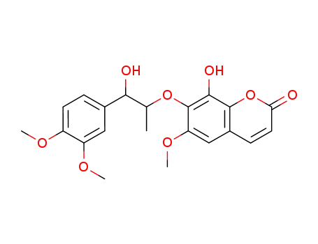 2H-1-Benzopyran-2-one,
7-[2-(3,4-dimethoxyphenyl)-2-hydroxy-1-methylethoxy]-8-hydroxy-6-meth
oxy-
