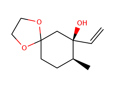 7-ethenyl-8ξ-methyl-1,4-dioxaspiro<4,5>decan-7-ol