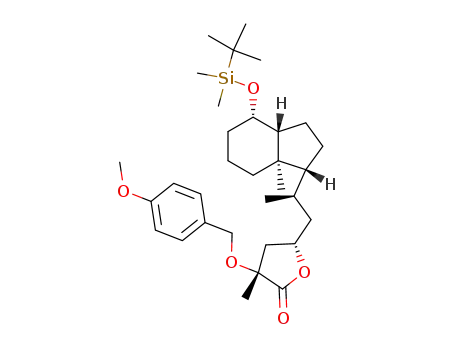 (3R,5S)-5-{(R)-2-[(1R,3aR,4S,7aR)-4-(tert-Butyl-dimethyl-silanyloxy)-7a-methyl-octahydro-inden-1-yl]-propyl}-3-(4-methoxy-benzyloxy)-3-methyl-dihydro-furan-2-one